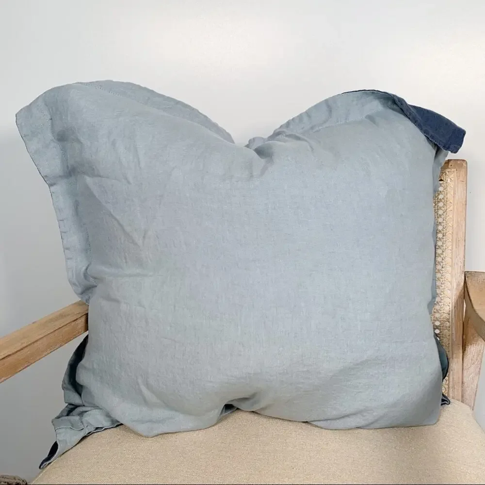 Crate & Barrel Lake Natural Hemp Fiber Euro Sham
